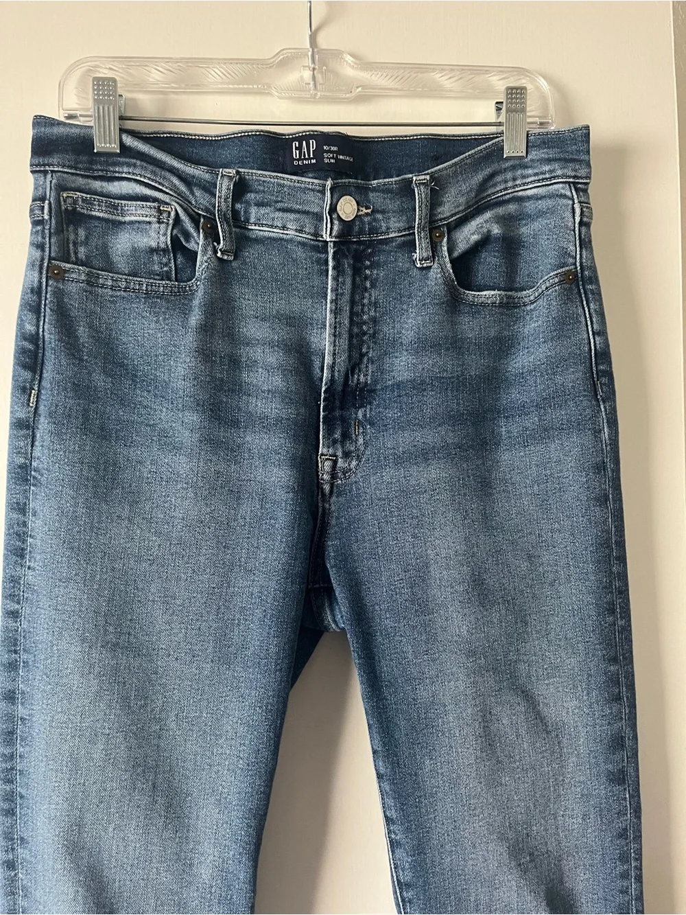 GAP Soft Vintage Slim High-Rise Women's Blue Slim Jeans